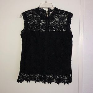Black lace top